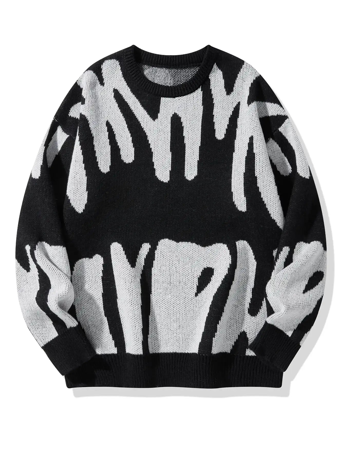 Zarel Abstract Knit Sweater